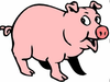 Pig Cartoon Clipart Image